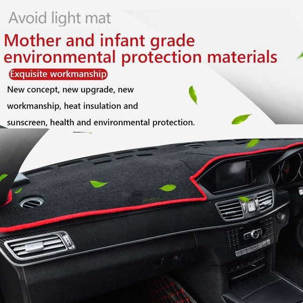 Dashboard Cover Mat for Tesla Model 3 Carpet Cover Sunscreen Insulation Instrument Panel Protection Non-Slip Blac
