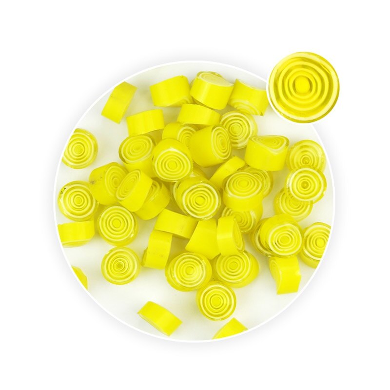 nuovo caldo 28g 90 COE Fusibile Millefiori Perline di Vetro per Monili Che Fanno del Braccialetto Della Collana FAI DA TE Decorazioni Del Mestiere: Giallo
