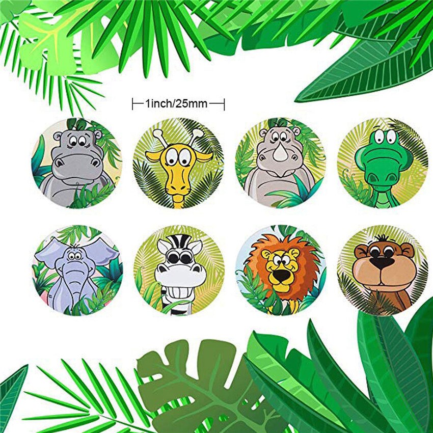 100-500 stücke Lustige Karikatur Tiere Aufkleber für freundlicher klassisches spielzeug aufkleber Schule lehrer belohnung aufkleber Paket Dichtung etiketten