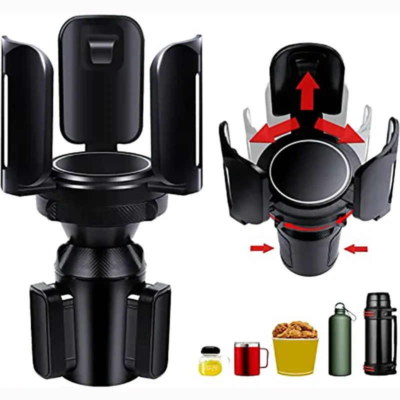 Extenseur de porte-gobelet universel pour voiture, noir, véhicule, fournitures de rangement, compatible avec 2.56 "à 5.51, bouteille d'eau