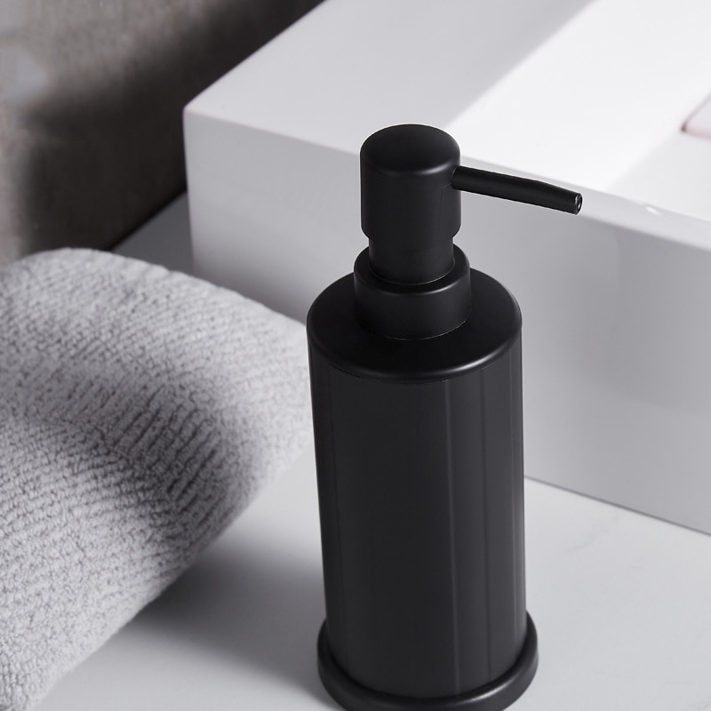 Black Soap Dispenser Bathroom Accessories Wall Mounted Liquid Soap Organize Plastic Bottle 240ml Bottles