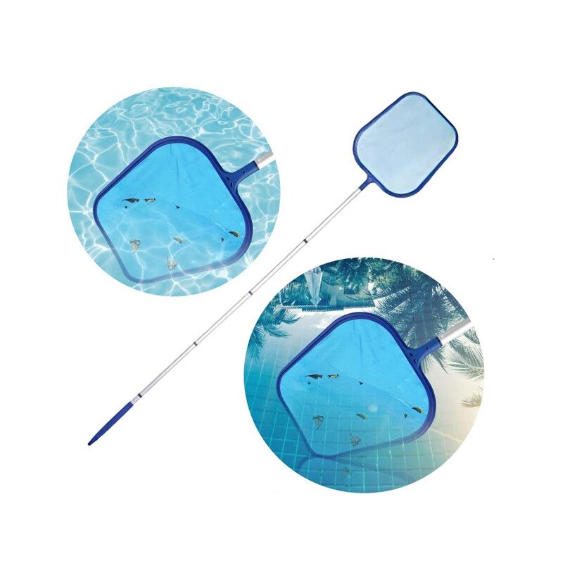 Pool Skimmer Pool Net With 5 Sections Pole Pool Skimmer Net For Above Ground &amp; Inground Swimming Pools