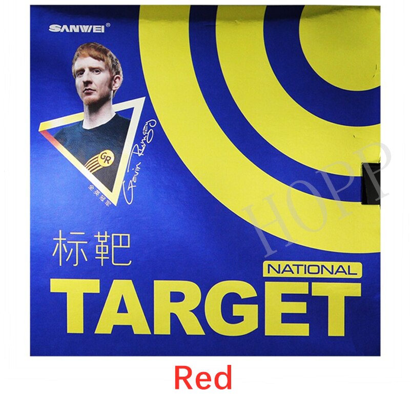 SANWEI TARGET National Table tennis rubber control loop with blue sponge pimples in ping pong rubber tenis de mesa: Red Max