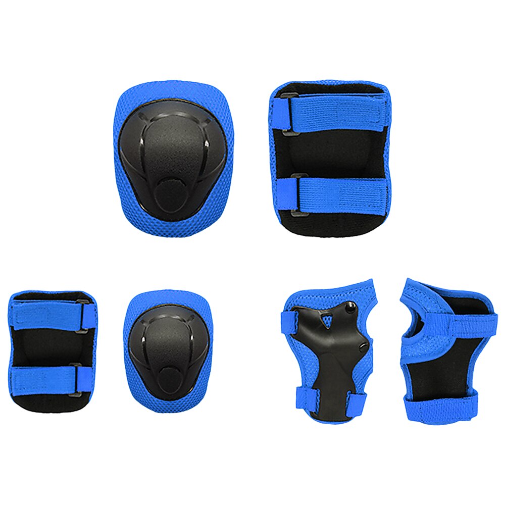 Kids Knee Pads Set Protective Gear Kit Knee Elbow Pads with Wrist Guards Child Safety Protection Pads for Rollerblading Skating: Blue