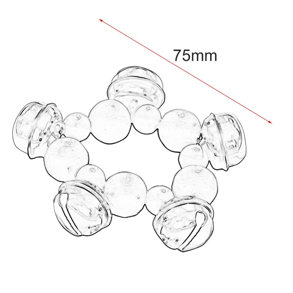 Orff World Wooden Bead Wrist Bell Handheld Handbell Toys Bell Instruments Babies Preschool Early Educational Supplies