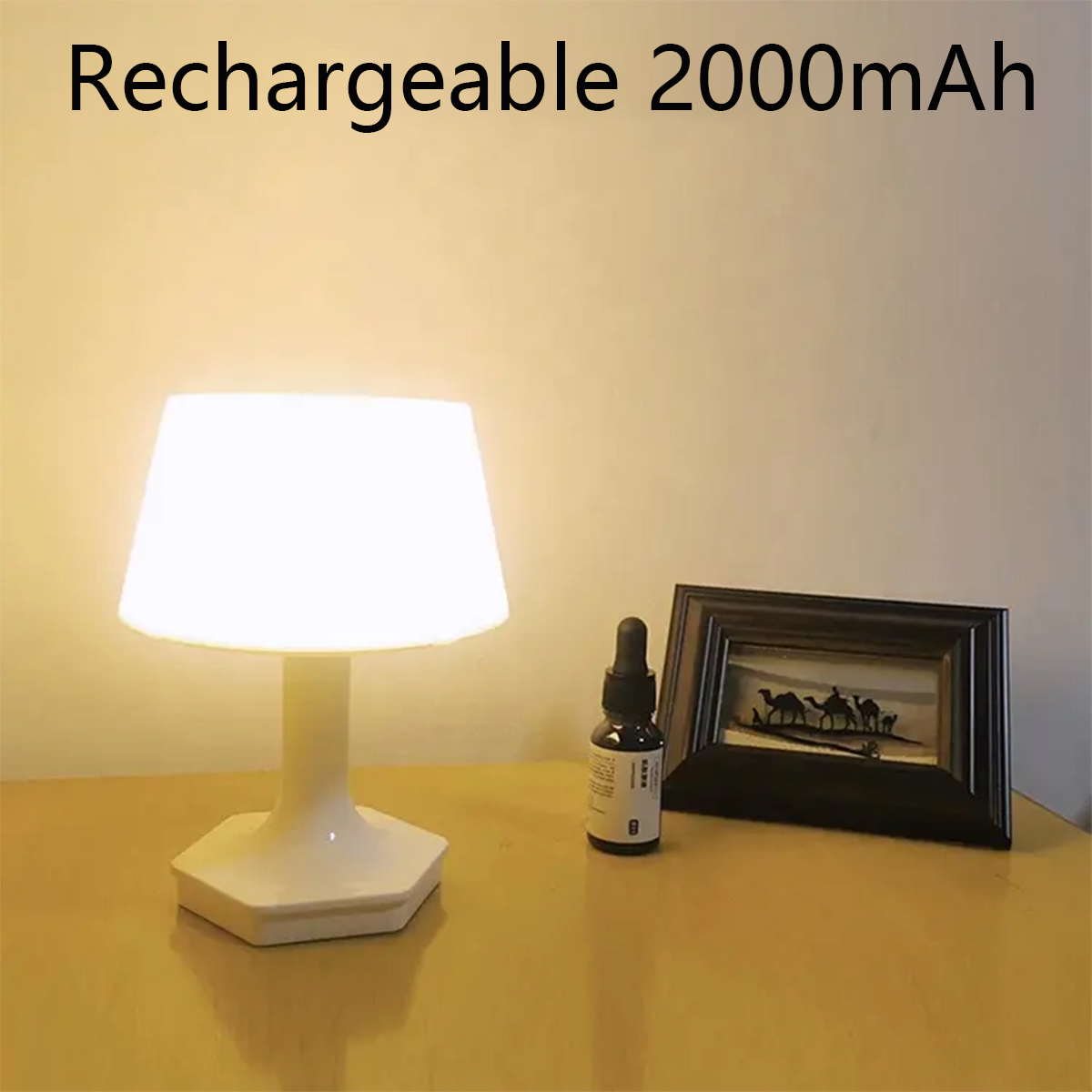 Eenvoudige Led Oplaadbare Tafellamp Twee Kleuren Switch Bed Usb Bureau Licht Oogzorg Voor Slaapkamer Leesdecoratie Nachtlampje