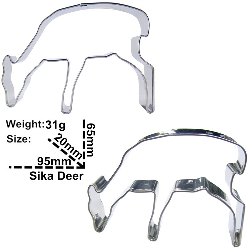 Coupe-biscuit en acier inoxydable, forme d&#39;animal de dessin animé, machine à gaufrer, pour le gaufrage, le sirop, le chocolat, moule de cuisson
