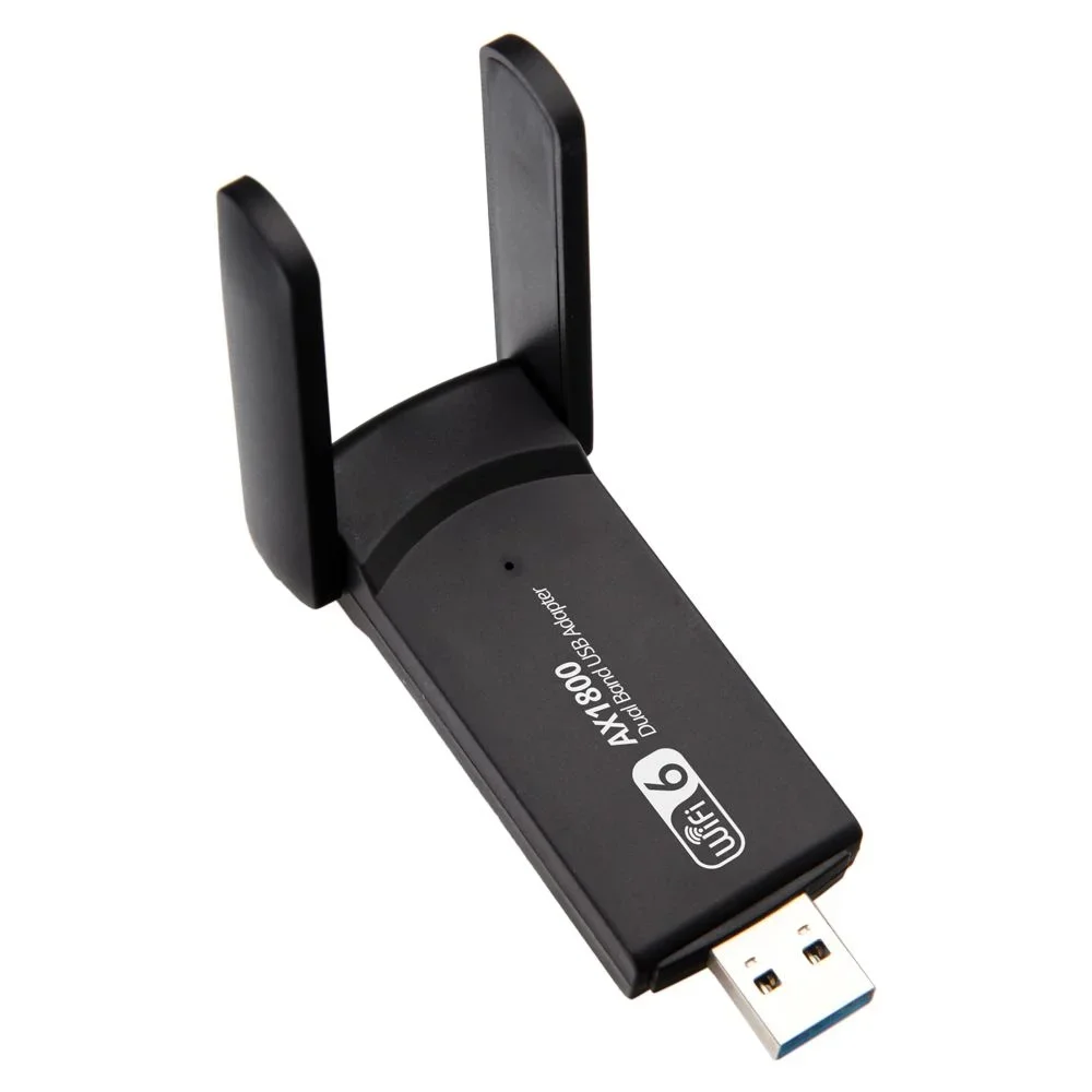 adapter WiFi 6 USB 2.4G i 5G AX1800 szybki klucz bezprzewodowy USB3.0 karta sieciowa MT7921AU WiFi6 adapter dla wygrać10/11
