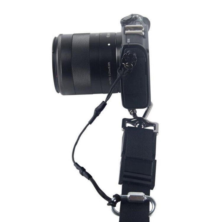 Kamerarem sikkerhedsreb håndrem hænge spænde skulderrem krog til dslr canon nikon sony kamera quick release skulder