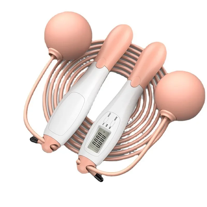 Corde à sauter intelligente sans fil pour adultes, roulement de charge, grosse boule, comptage de fil d'acier, équipement de sport d'entraînement