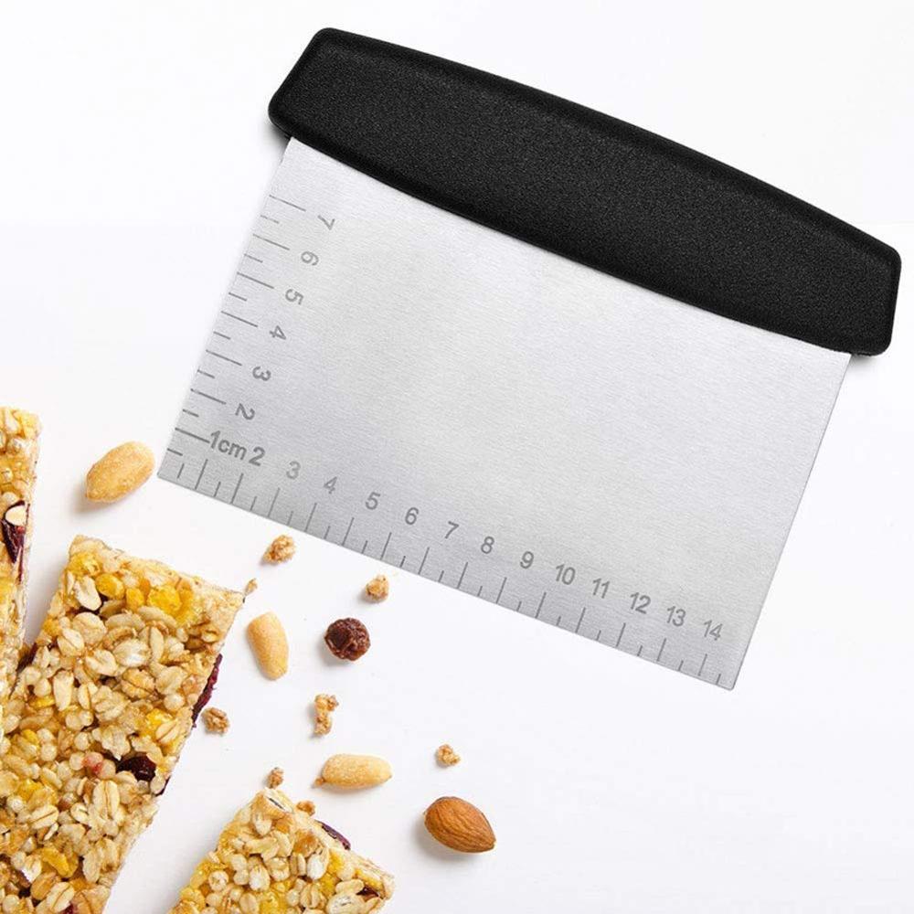 Faca De Cozinha De Aço Inoxidável Cortador De Massa De Metal, Raspador De Bancada, Faca, Glacê Mais Suavizante, Bolo De Decoração Chopper, Pastelaria