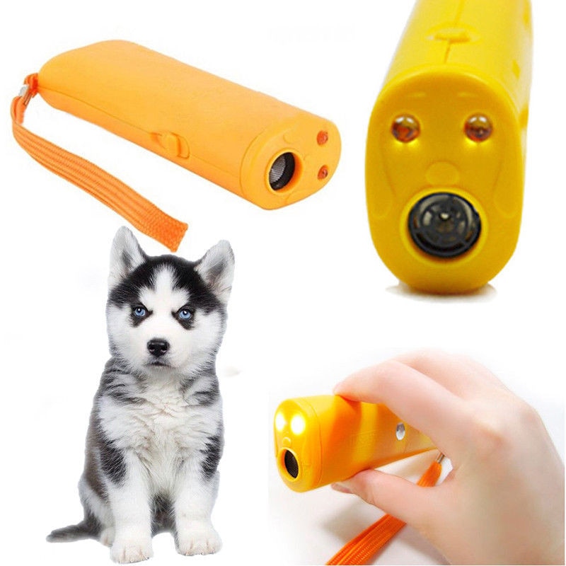 Repelente ultrasónico de perros 125dB Dispositivo de entrenamiento Anti ladrido Stop ladrido ultrasónico espantaperros ahuyentar al perro feroz