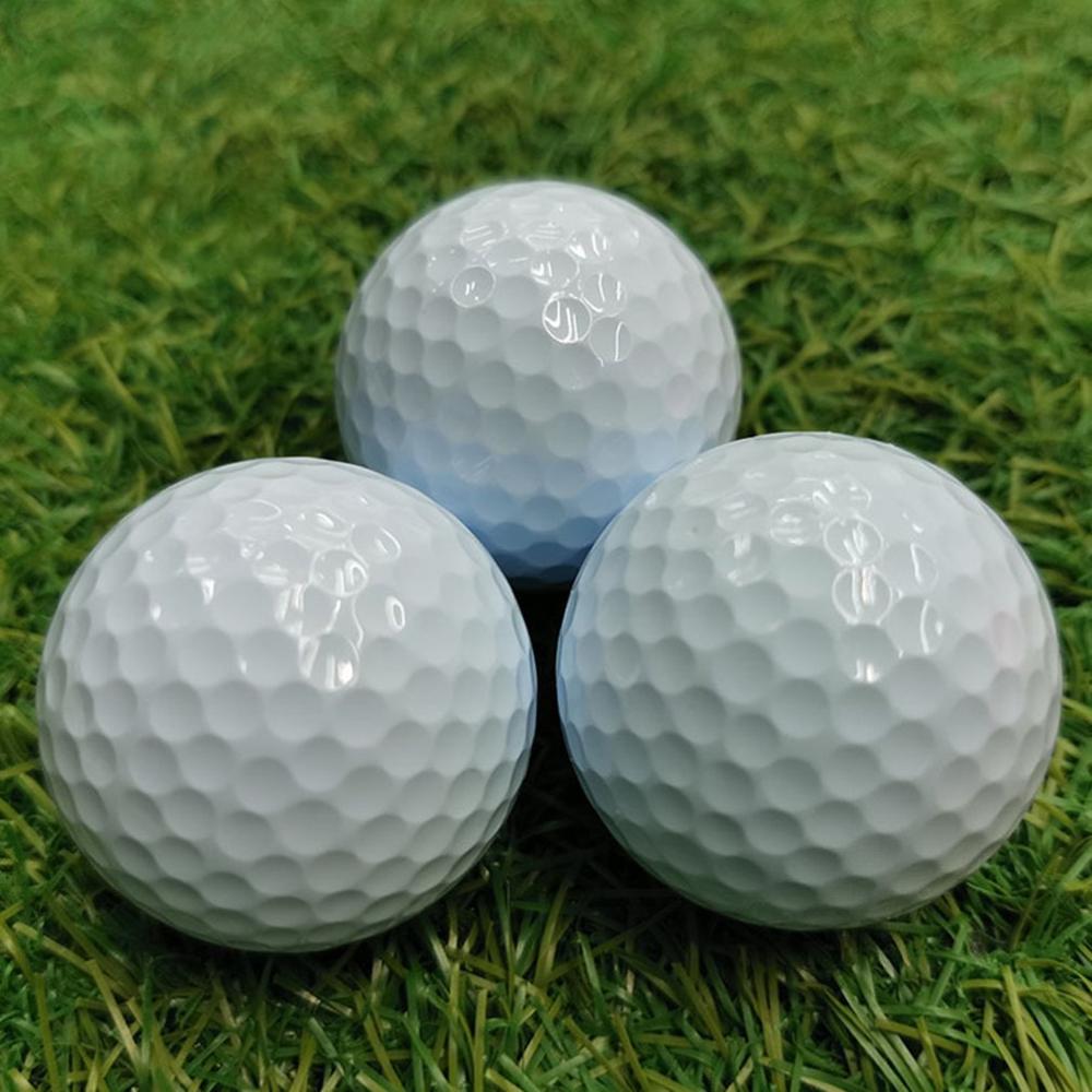 12pcs Golf Balls Outdoor Sports White Synthetic Rubber Golf Ball Indoor Outdoor Practice Training Aids