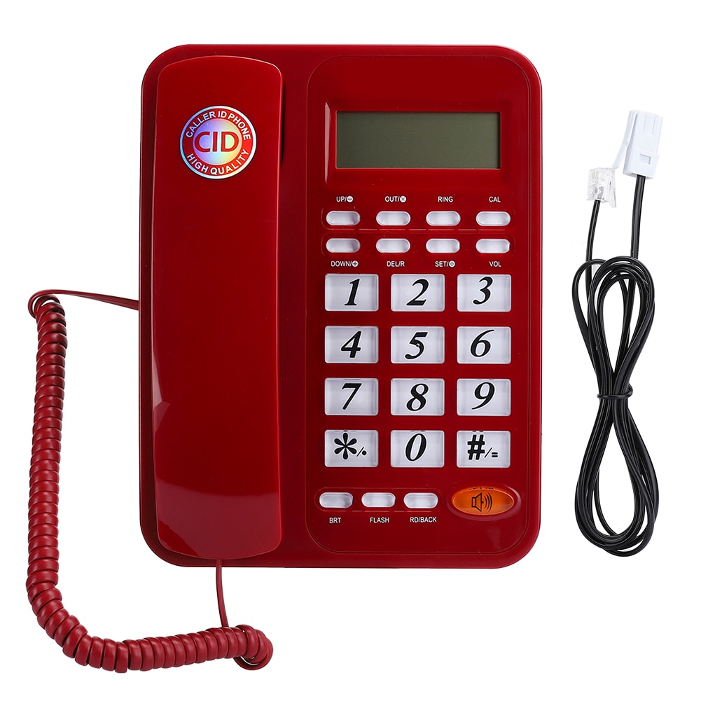 KX T8005CID desktop con Filo Telefono Fisso con Vivavoce e ID Chiamante per la Casa desktop Da Ufficio con Filo Telefono di Rete Fissa