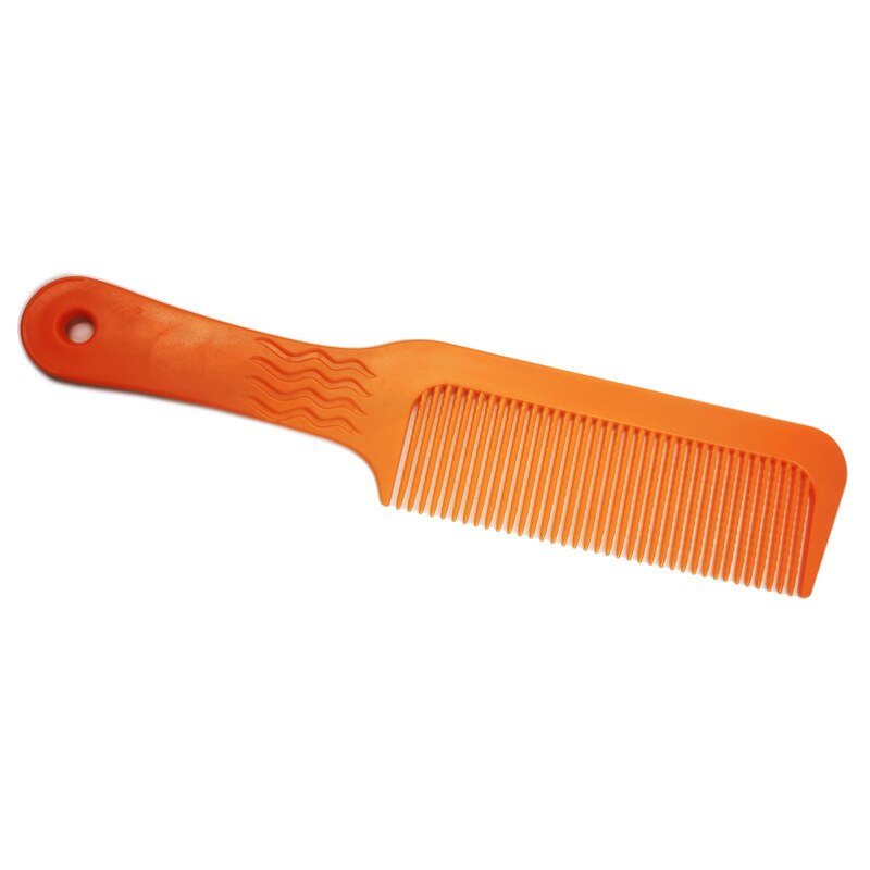 Peine Antiestático de carbono para peluquería 3D, Mango antideslizante, para peluquero: Orange