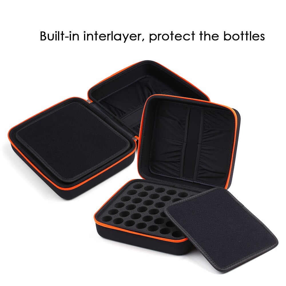 42 essentiële Olie Houder Nagellak Opslag 10/15 ML Flessen Schokbestendig Reizen Carrying Storage Box Case Bag Organizer