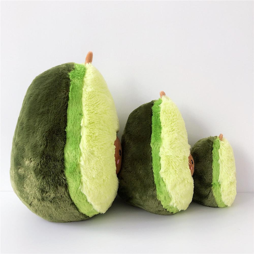 60Cm Ins Avocado Pop Leuke Fruit Knuffel Grote Super Zacht Kussen Kussen Cadeau Voor Kinderen schattige Gevulde Pop