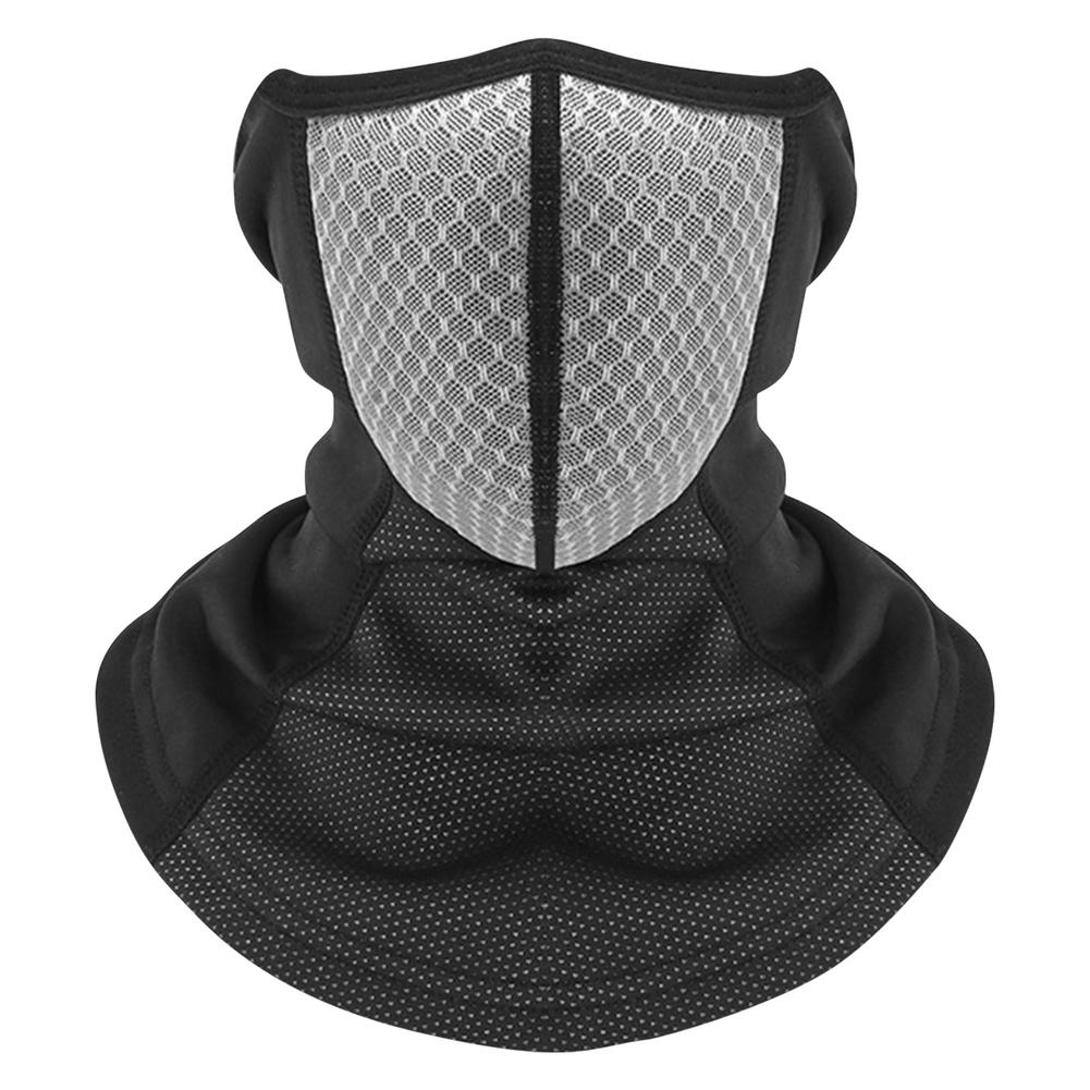 Copricapo multifunzionale scaldacollo traspirante design con fibbia regolabile per attività invernali tutto'aperto sci correre ciclismo: grigio