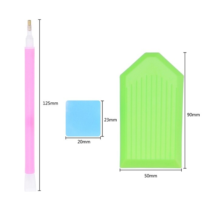 Diamond Painting Tools,5D Diamond Painting Accessories Kits Diamond Cross Stitch Tool Sets Diamond Embroidery Box for DIY Craft: 1 Set with 3 Drills