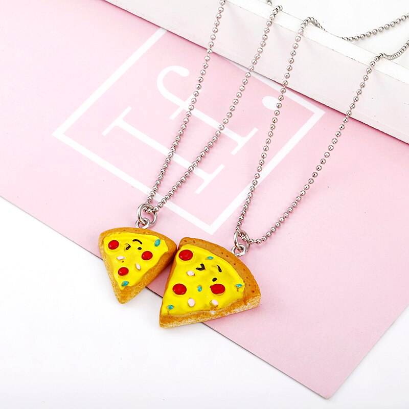 migliore gli amici per sempre Collana 6 pz in 1 impostato Pizza Collana o Keychian Bff Amicizia migliore Regali per Gli Amici