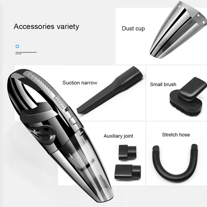 Handheld Vacuüm Draadloze, Krachtige Cycloon Zuig Draagbare Oplaadbare Stofzuiger Gebruik, Snel Opladen Nat Droog Vacuüm