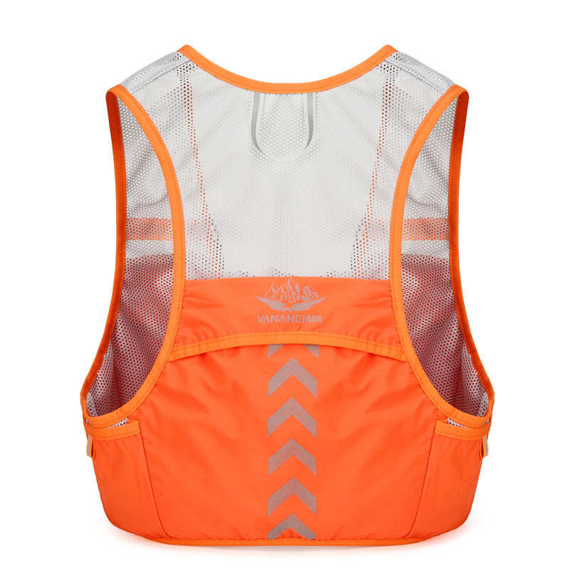 Leichter Laufrucksack, Trinkweste, geeignet für Fahrrad, Herren, Damen, Marathon-, Wandern, ultraleicht, tragbar, 2 l, 500 ml, Wasserkocher: grüNe farbe