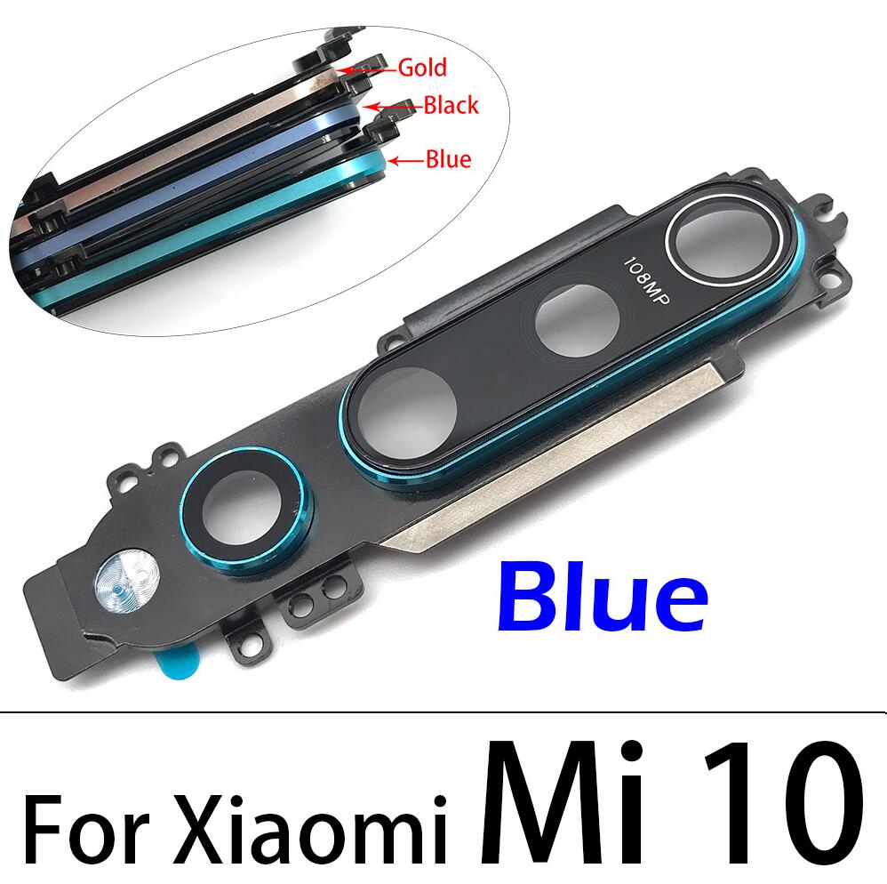 Achteruitrijcamera Glas Lens Back Camera Glass Cover Voor Xiaomi Mi 10 Pro Mi10: Mi10  Blue