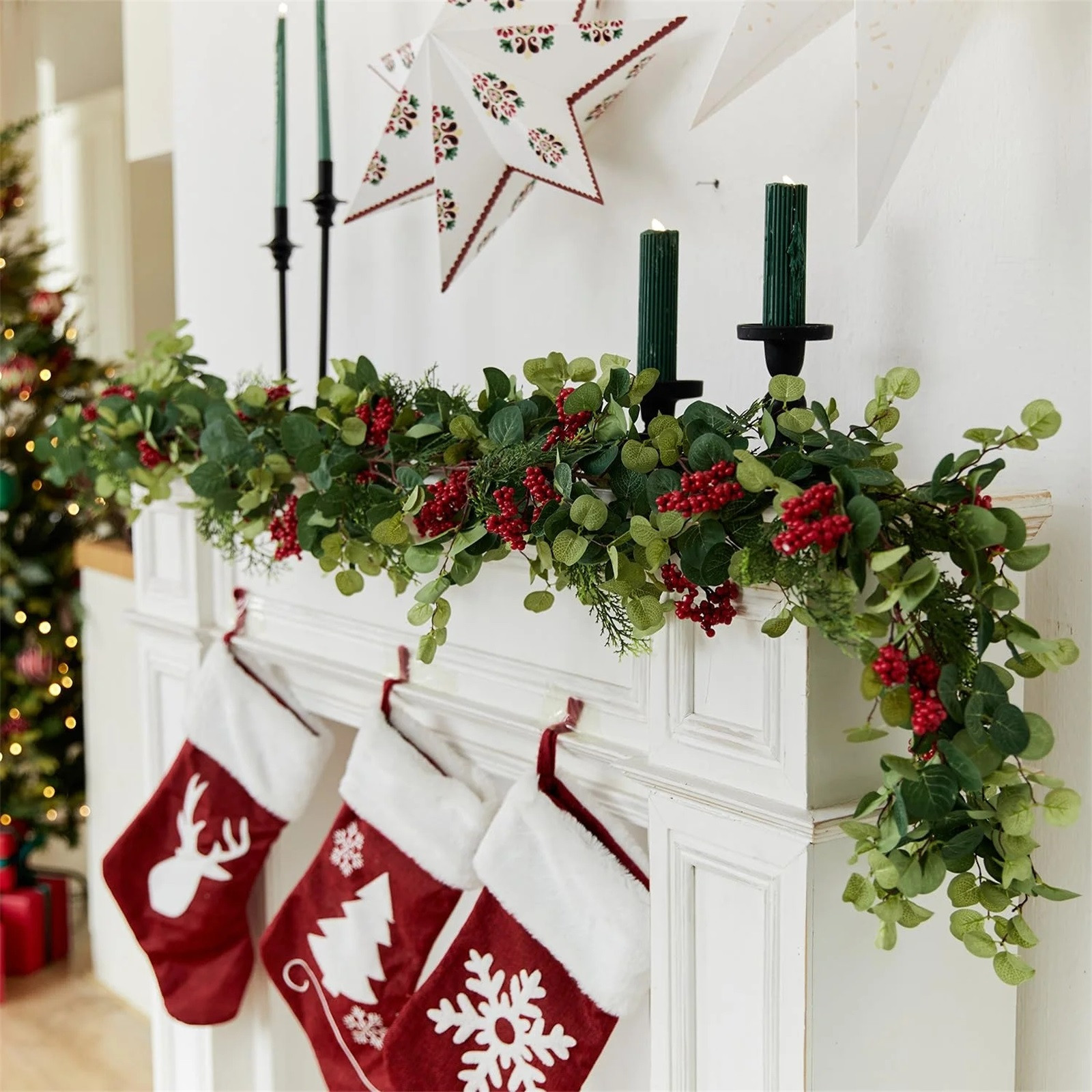 Weihnachts-Türbanner Mit Santa Claus – 3x6,5 Fuß – Polyester – Hängende Dekoration Für Innen & Außen Weihnachts-Türbanner Mit Santa Claus – 3x6,5 Fuß – Polyester – Hängende Dekoration Für Innen & Außen