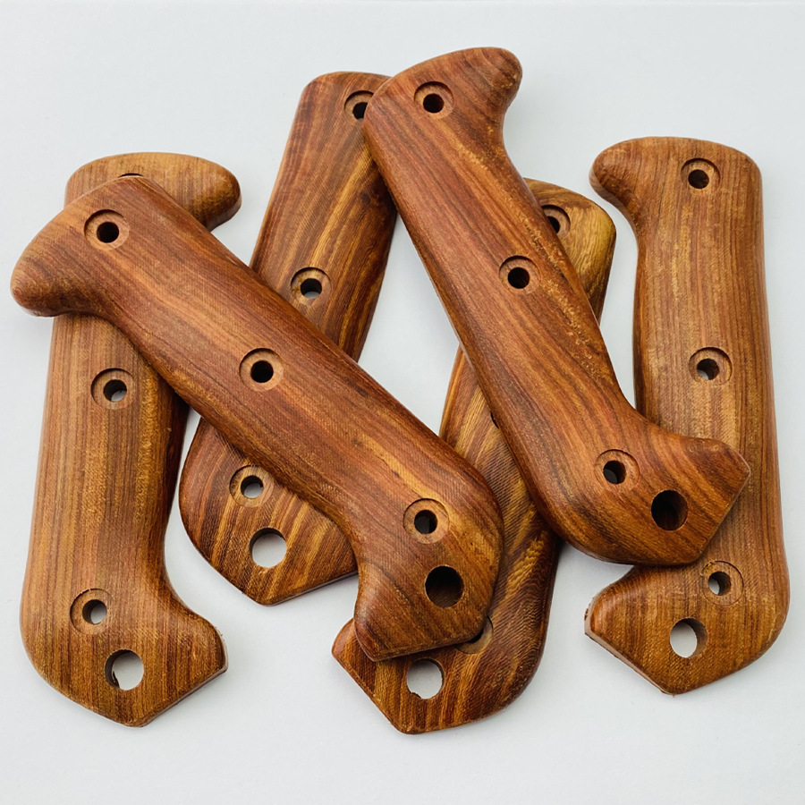 1 Pair Custom Natural Solid Wood Knife Handle Scales WIth Screw Sets for Kabar BK2 BK9 Knives Grip DIY Make Accessories Parts