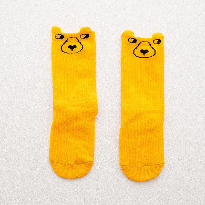 Unisex Lovely Cute Cartoon Fox Kids baby Socks Knee Girl Boy Baby Toddler Socks animal infant Soft Cotton socks: Blu / 0-2 years
