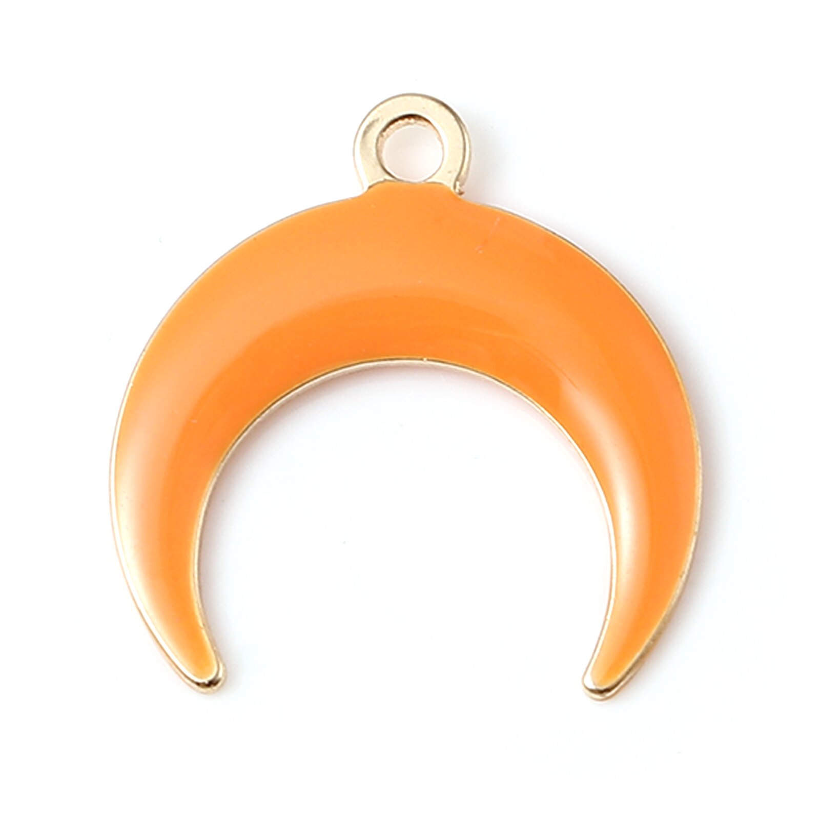 5 sztuk galaktyka księżyc stylu uroki wisiorek dla tworzenia biżuterii kolorowe pół księżyc dwustronne emaliowane cekiny wisiorek naszyjnik DIY: 8