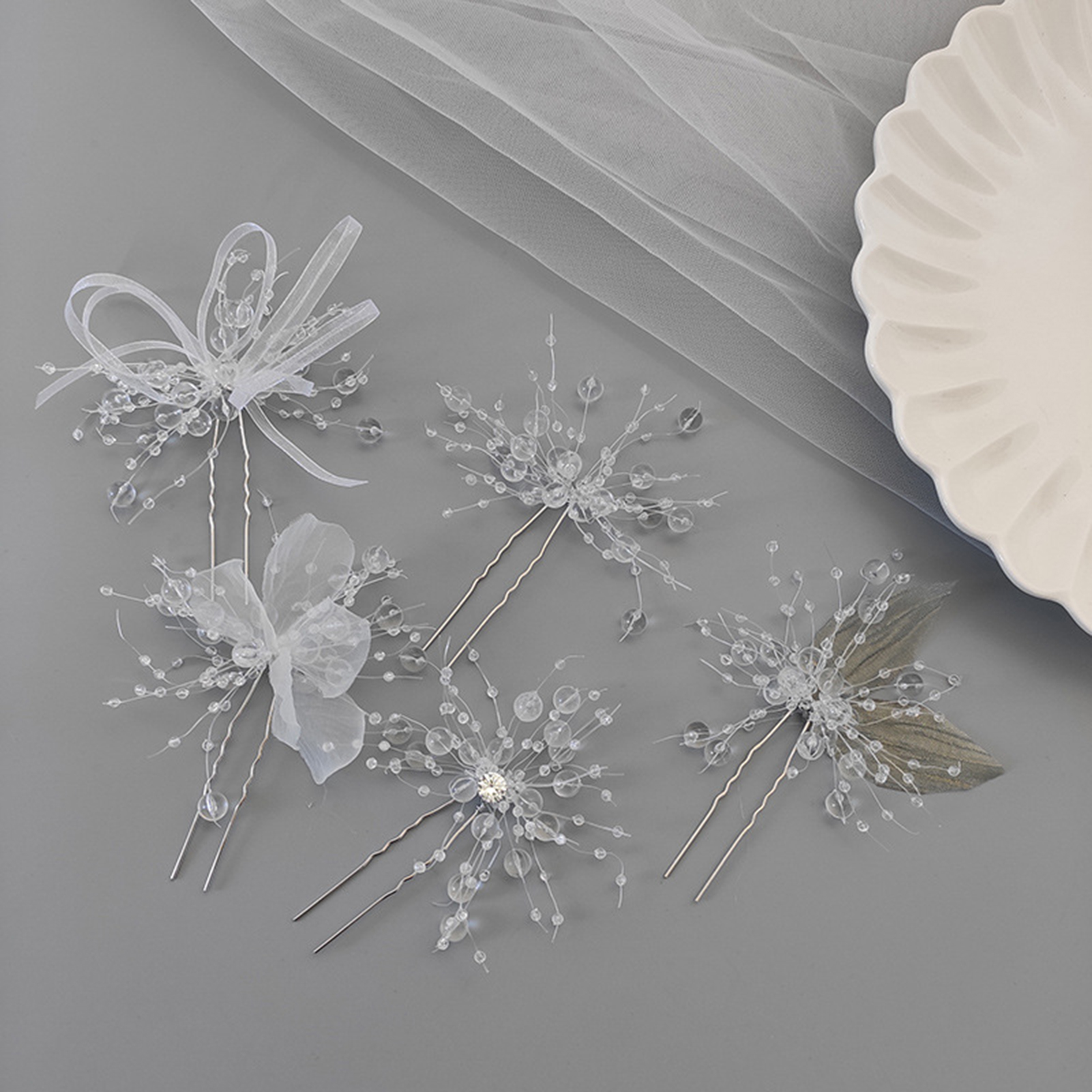 Horquilla de boda de cristal para mujer, accesorios para el cabello, horquillas en forma de U, joyería nupcial para el cabello, pinzas para el cabello con diamantes de imitación, tocados