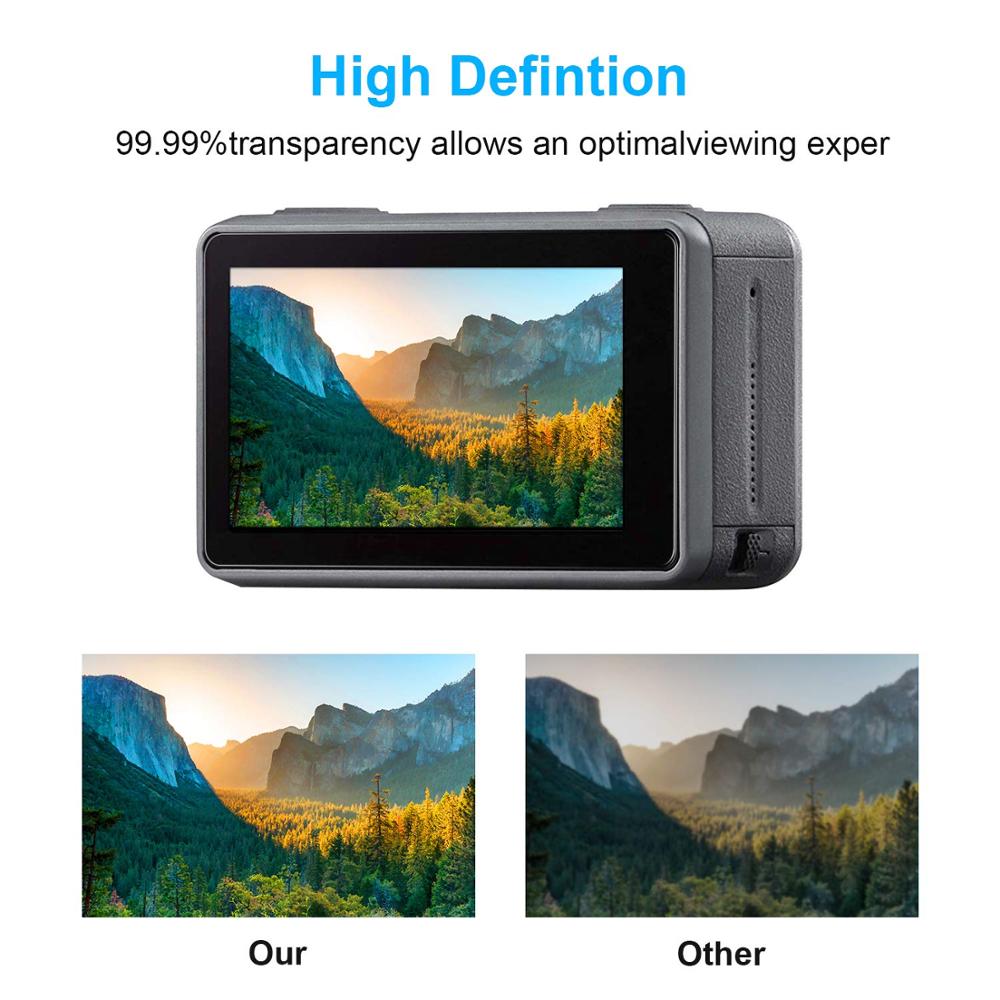 Beskyttelsesglass til dji osmo actionkamera skjermbeskytter linse beskyttende filmdeksel til osmo handling tilbehør sport