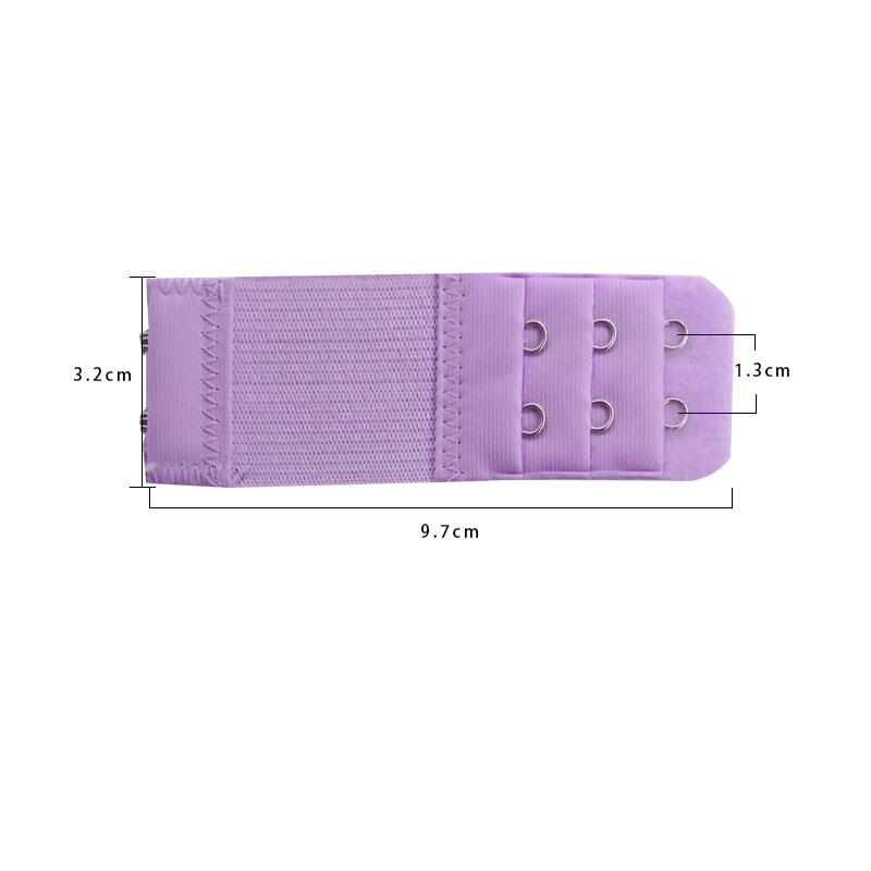 1PC 2 Haken Bh Verlängerung Für frauen Elastische Bh Erweiterung Gurt Haken Clip Expander Einstellbare Gürtel Schnalle Unterwäsche 13 farben: LILA