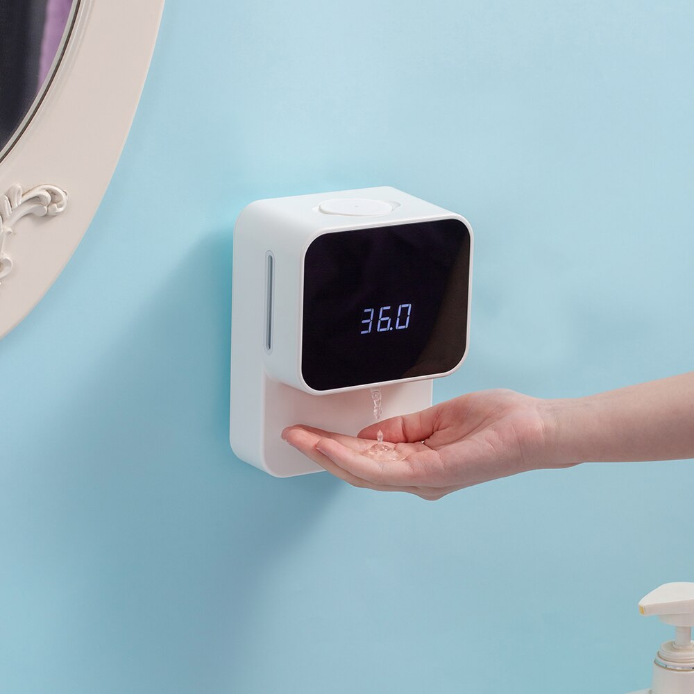 Youpin X6 Automatische Zeepdispenser Temperatuur Meet Foam/Gel Handwasmachine Muur Gemonteerde Schuim Huishoudelijke 0.25S Infrarood sensor