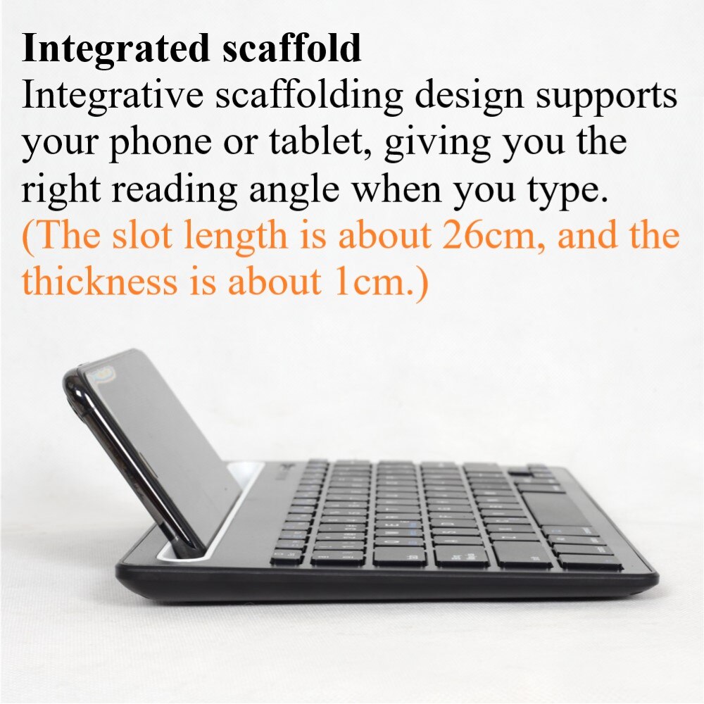 Bluetooth Keyboard Rechargeable Wireless Keyboard For iPad Phone Tablet Laptop Russian Spanish Keyboard For Android iOS Windows