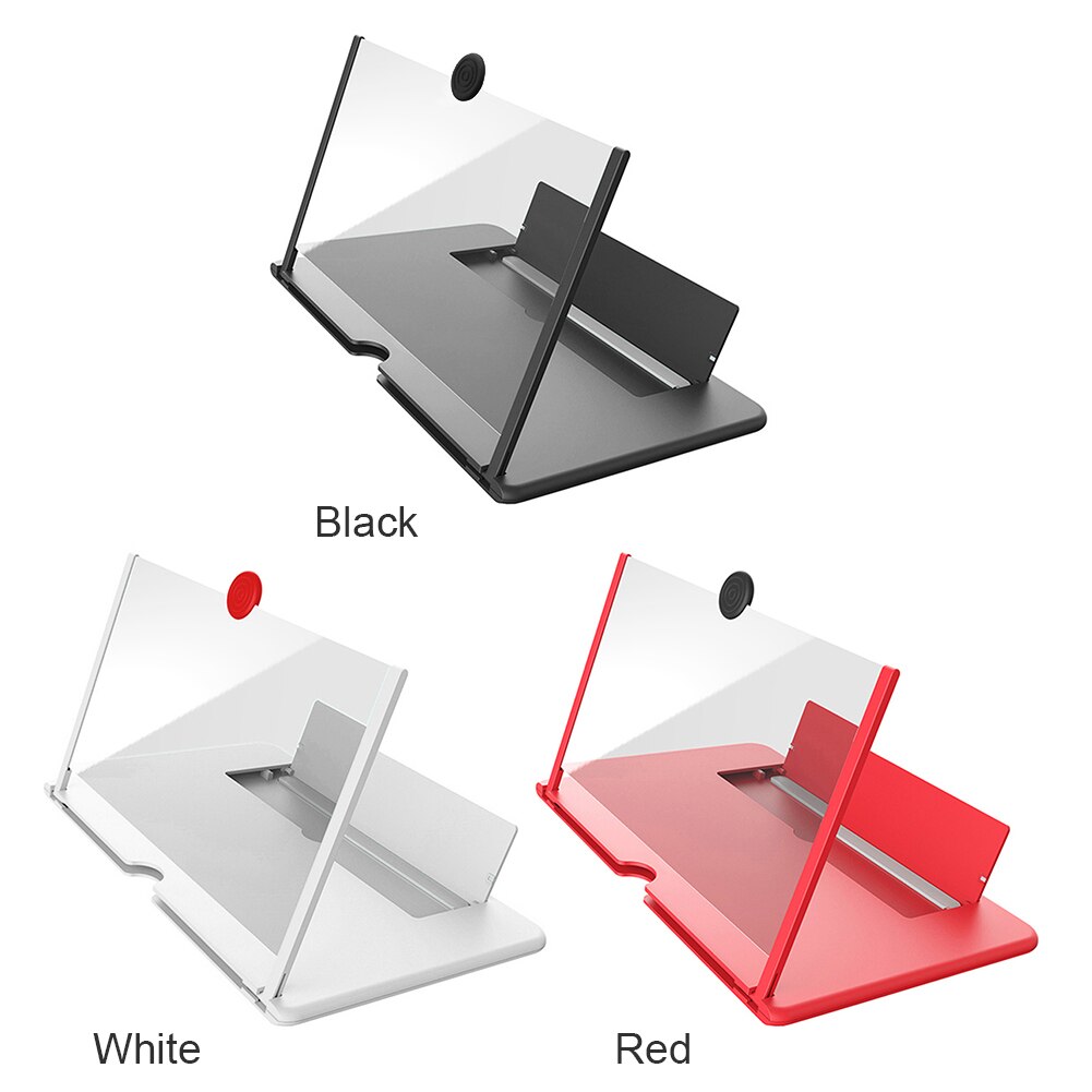 12 tommer 3d mobiltelefon skærm forstørrelsesglas hd video forstærker stander beslag se 3d film smart telefon beslag holder