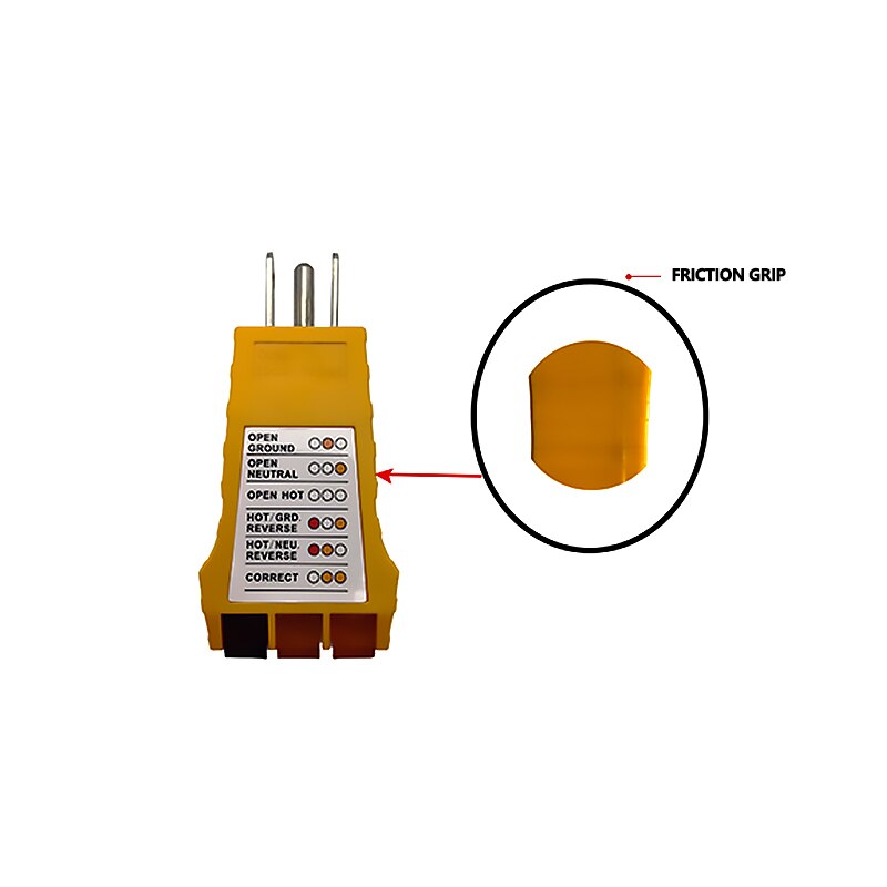 US Socket tester American socket phase detector American standard three-wire loop power socket tester Detection 3 circuit lines