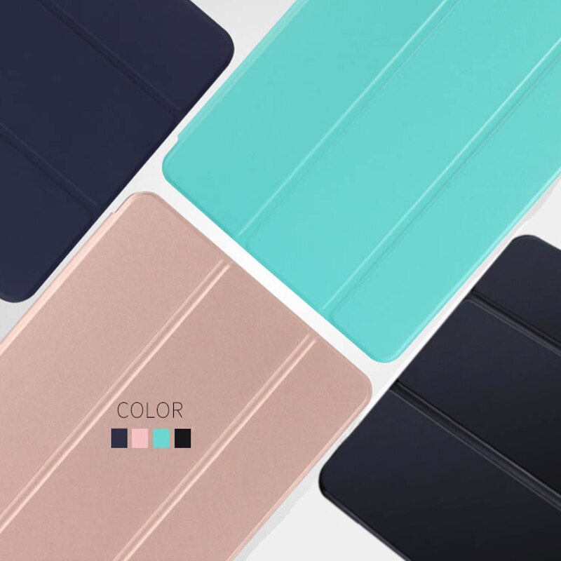 QIJUN Case For Xiaomi Mi Pad 4 8.0 inch mipad4 Mipad 4 8.0'' Funda PC Back Leather Smart Cover Magnetic Case Auto Sleep