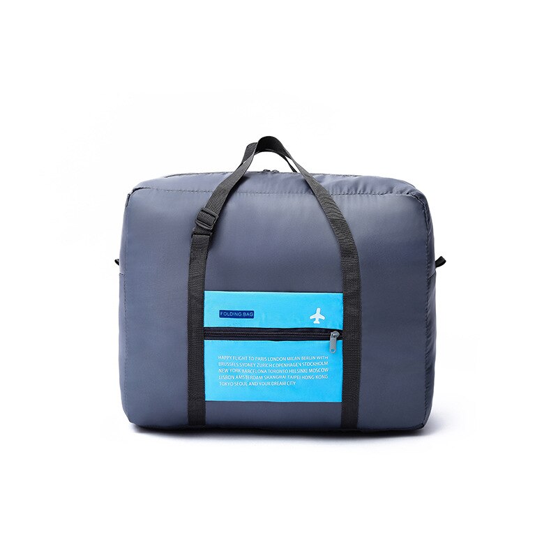 INVODA Foldable Travel Bag Luggage Storage for Sports Gym Water Resistant Nylon Cloth Duffel for Men, Women 32 Liters