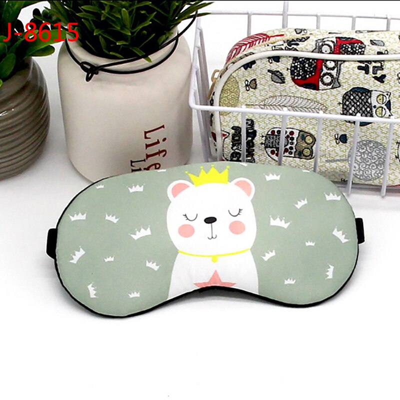 Dessin animé masque de couchage drôle Eye patch masque de sommeil mignon coton cache-yeux voyage oeil bande aide au sommeil enfants bandeau: 15