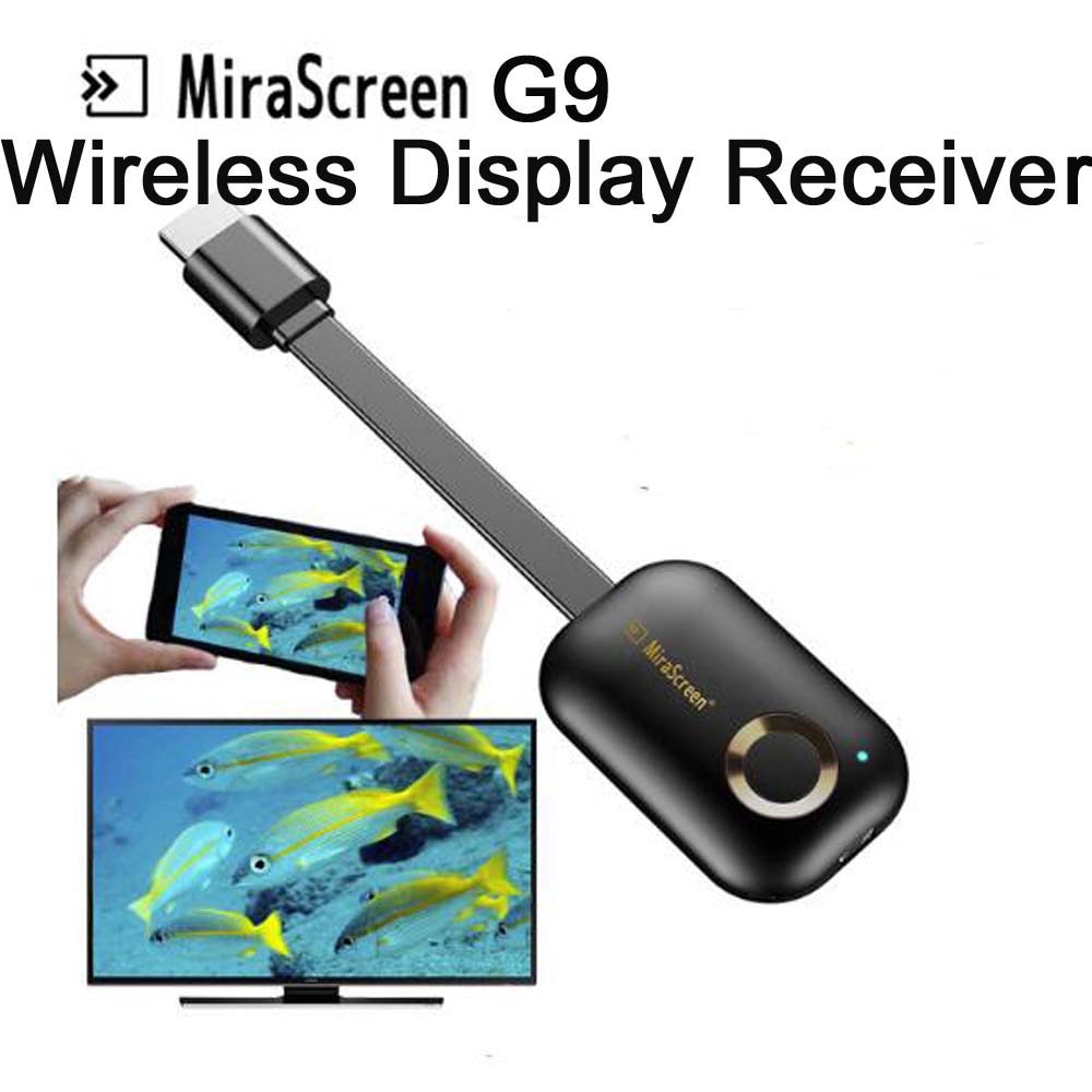 MiraScreen G9 pantalla inalámbrica HDMI Dongle 2,4 Ghz 5G WiFi receptor pantalla 4K HD TV Stick Miracast Airplay reflejo de pantalla DLNA