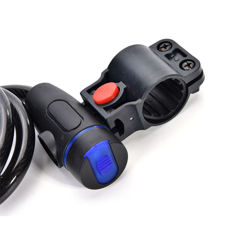 Bicycle Lock Black Road Bike Lock Anti-theft Coiling Cable Lock Security Lock Steel For Mountain MTB Bike Motorcycle 1m