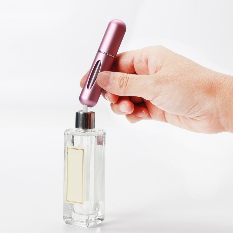 5ml coloré Portable voyage Mini conteneur en aluminium rechargeable parfum vaporisateur bouteille vide bouteilles de stockage cosmétique