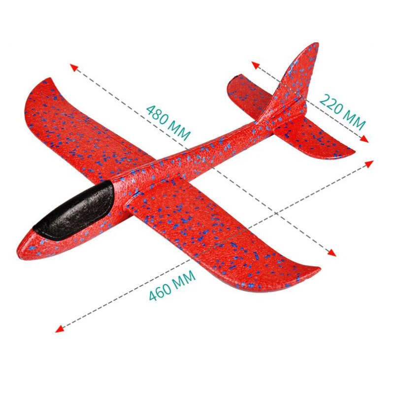 Foam Plane Glider Kids AirPlanes Led Lamps Flying Mode Inertial Aircraft Children Outdoor Hand Throwing Sports Toys