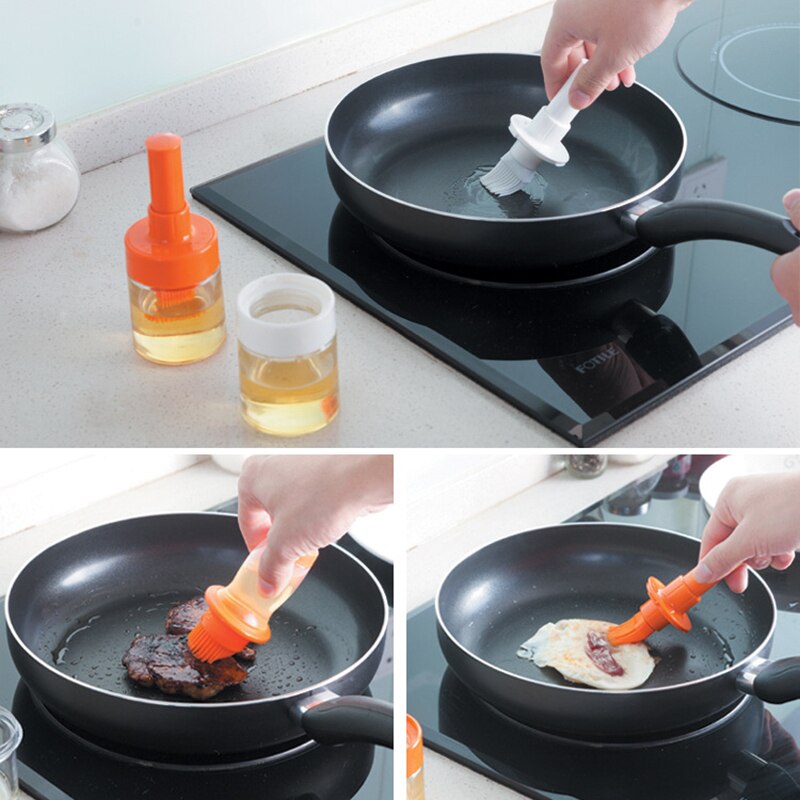 Brosse à badigeonner peut être utilisée pour faire fondre l'huile de beurre et la sauce moutarde dans la cuisine, cuisson, barbecue