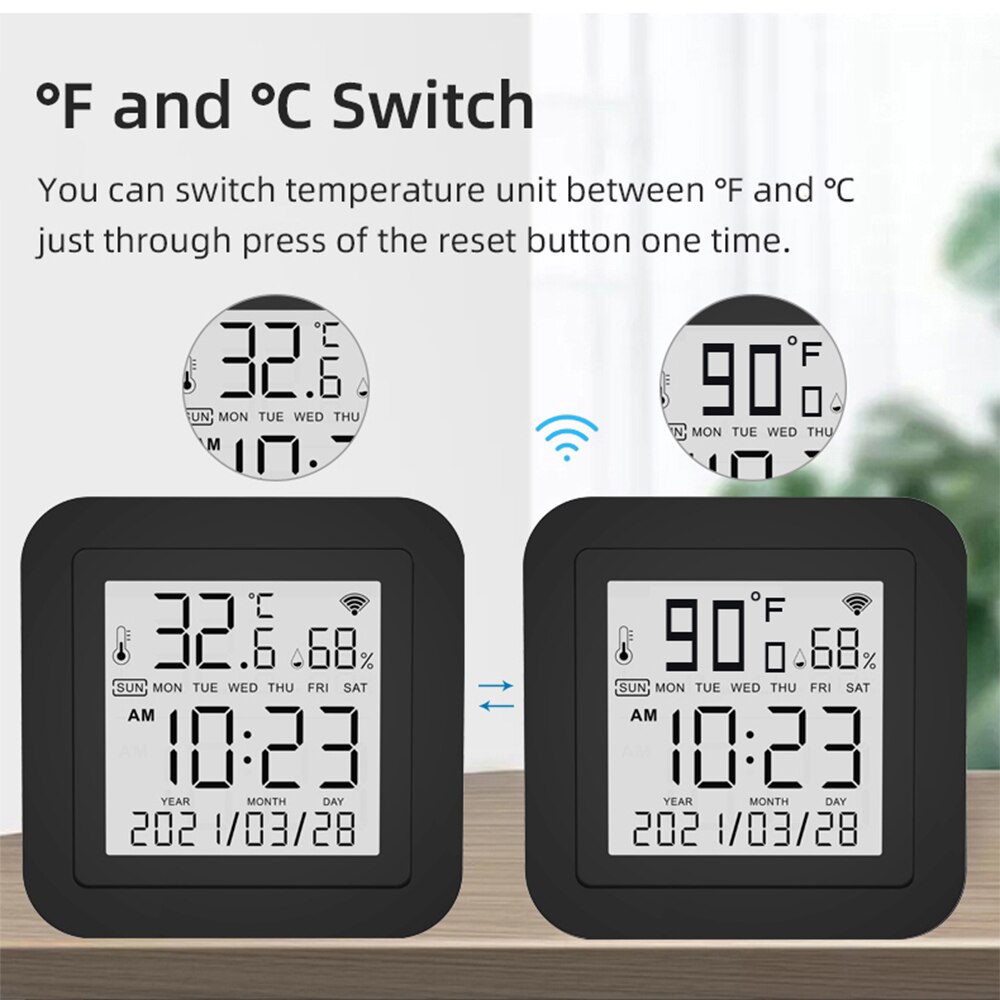 Tuya Wifi Smart IR Remote Control With Temperature And Humidity Sensor For Air Conditioner TV AC Works With Alexa,Google Home
