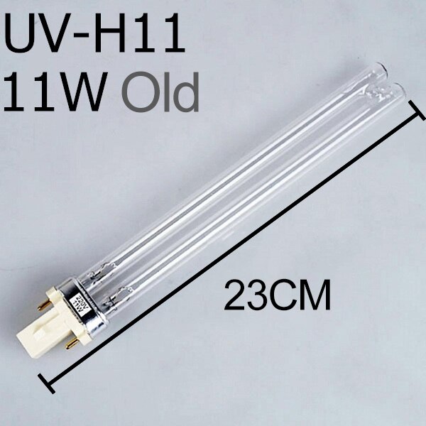JEBO UV Sterilizer Light Replace Tube Watts 2-pin G23 Base Linear Twin Tube UV-C Germicidal Ultraviolet Light Bulb UV-H5-H36 36W: 11W