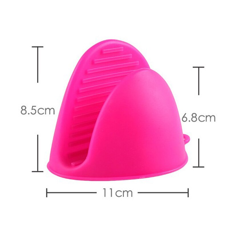 2 stücke Silikon Handschuhe Ofen Wärme Isoliert Finger Handschuhe Kochen Mikrowelle Nicht-Unterhose Greifer Topf Halfter Küche Backen Werkzeug