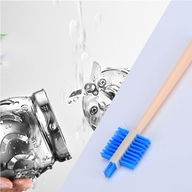 10 Pcs Triple Side Sojamelk Machine Reiniging Borstels Plastic Handvat Juicer Keukenmachine Borstels Koffiemolen Borstel Voor Keuken